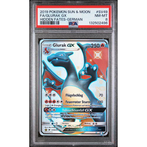 Glurak - DE - SV49 - PSA Slab - 8 Near Mint/Mint