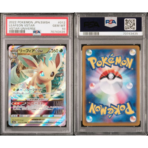 Leafeon VSTAR - JP - 012/172 - PSA Slab - 10 Gem Mint