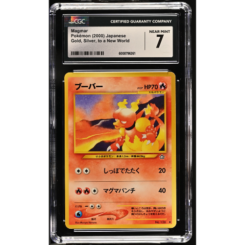 Magmar - JP - 126 - CGC Slab - 7 Near Mint