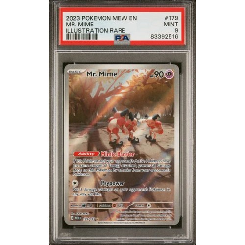 Mr Mime - EN - 179/165 - PSA Slab - 9 Mint