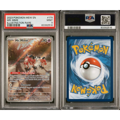 Mr Mime - EN - 179/165 - PSA Slab - 9 Mint