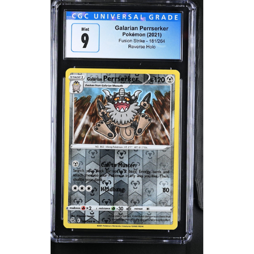 Galarian Perrserker - EN - 181/264 - CGC Slab - 9 Mint