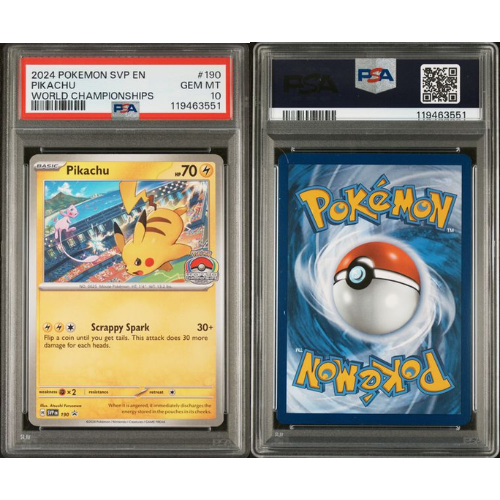Pikachu - EN - SVP-190 - PSA Slab - 10 Gem Mint