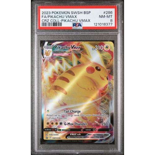 Pikachu VMAX - EN - SWSH286 - PSA Slab - 8 Near Mint/Mint