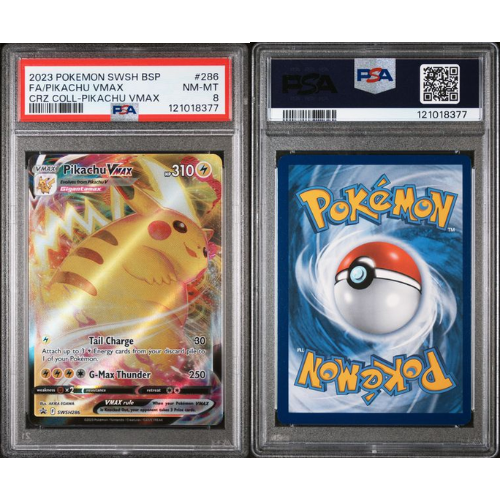 Pikachu VMAX - EN - SWSH286 - PSA Slab - 8 Near Mint/Mint