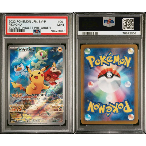 Pikachu - JP - PSA Slab - 9 Mint