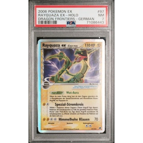 Rayquaza EX - DE - 97/101 - PSA Slab - 7 Near Mint