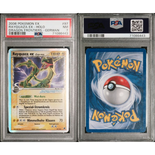Rayquaza EX - DE - 97/101 - PSA Slab - 7 Near Mint