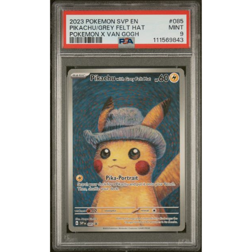 Pikachu with Grey Felt Hat - EN - SVP-085 - PSA Slab - 9 Mint