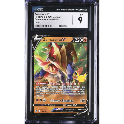 Zamazenta V - DE - 018/025 - CGC Slab - 9 Mint